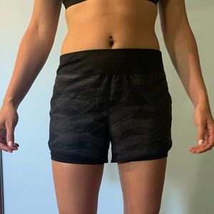 Shorts with bike shorts